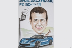 karykatura na 50-tkę