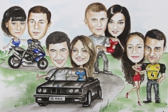 karykatura urodzinowa