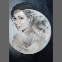 Portret w pełni księżyca