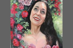 Portret z róźami