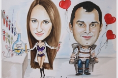 karykatura świadkowej