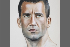 portret akwarelowy mężczyzny
