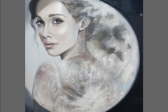 portret w pełni księżyca