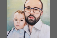 portret taty z synem